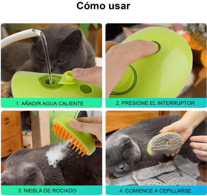 Cepillo de Vapor para Mascotas